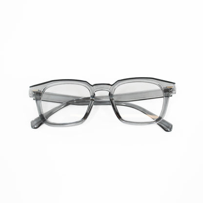 grey square frame blue light glasses