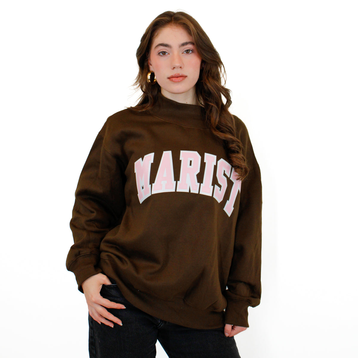 Brown Mockneck