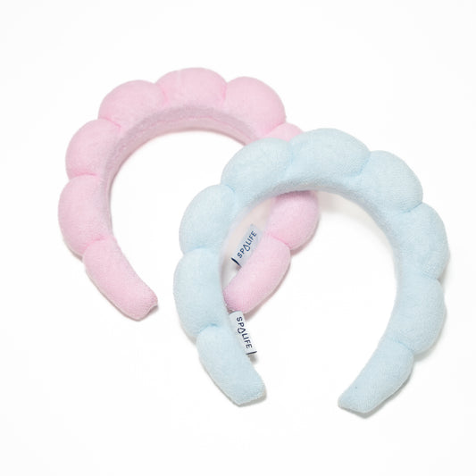 bubble headband, skincare