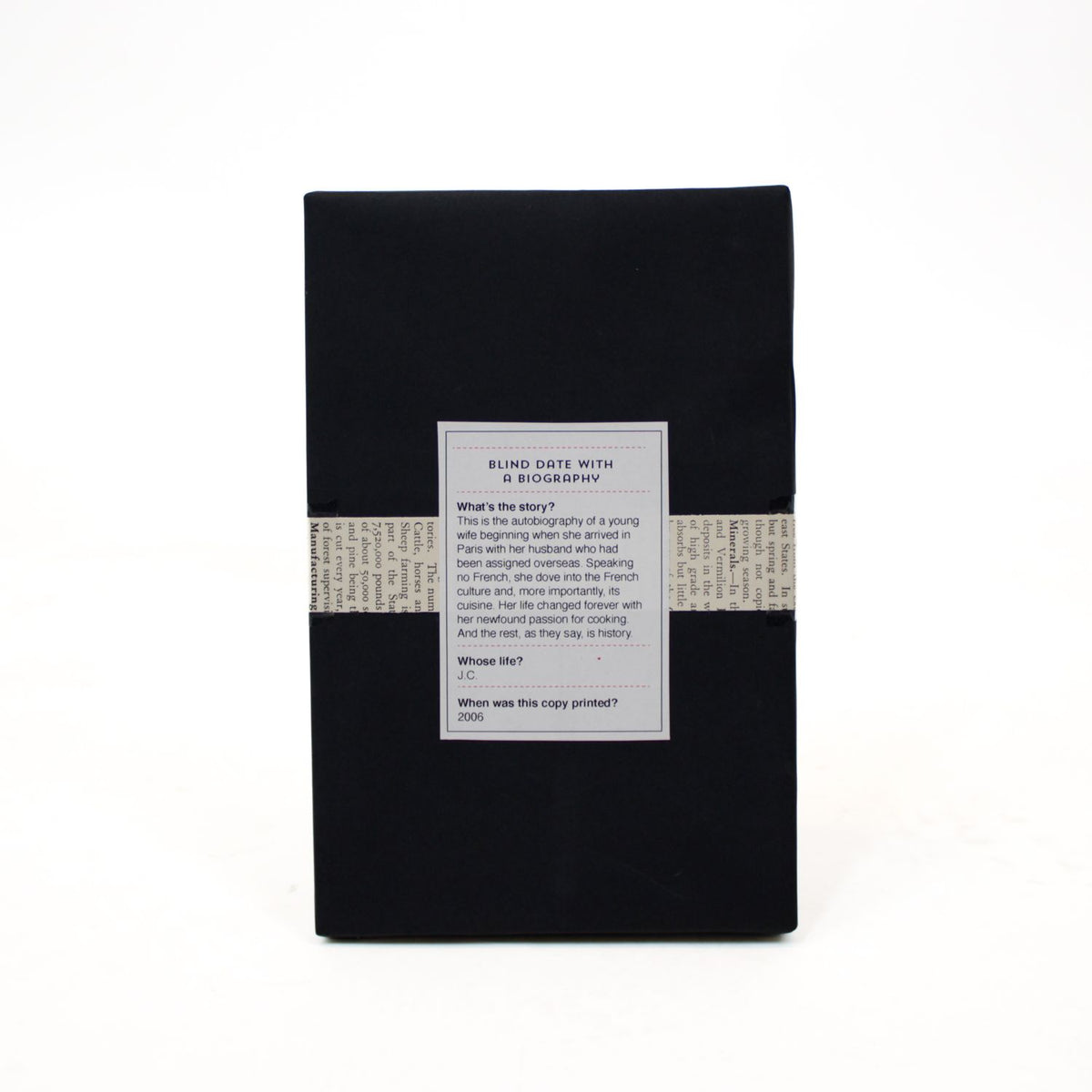 Bind Date with a Biography Book