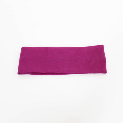 purple cotton blend headband