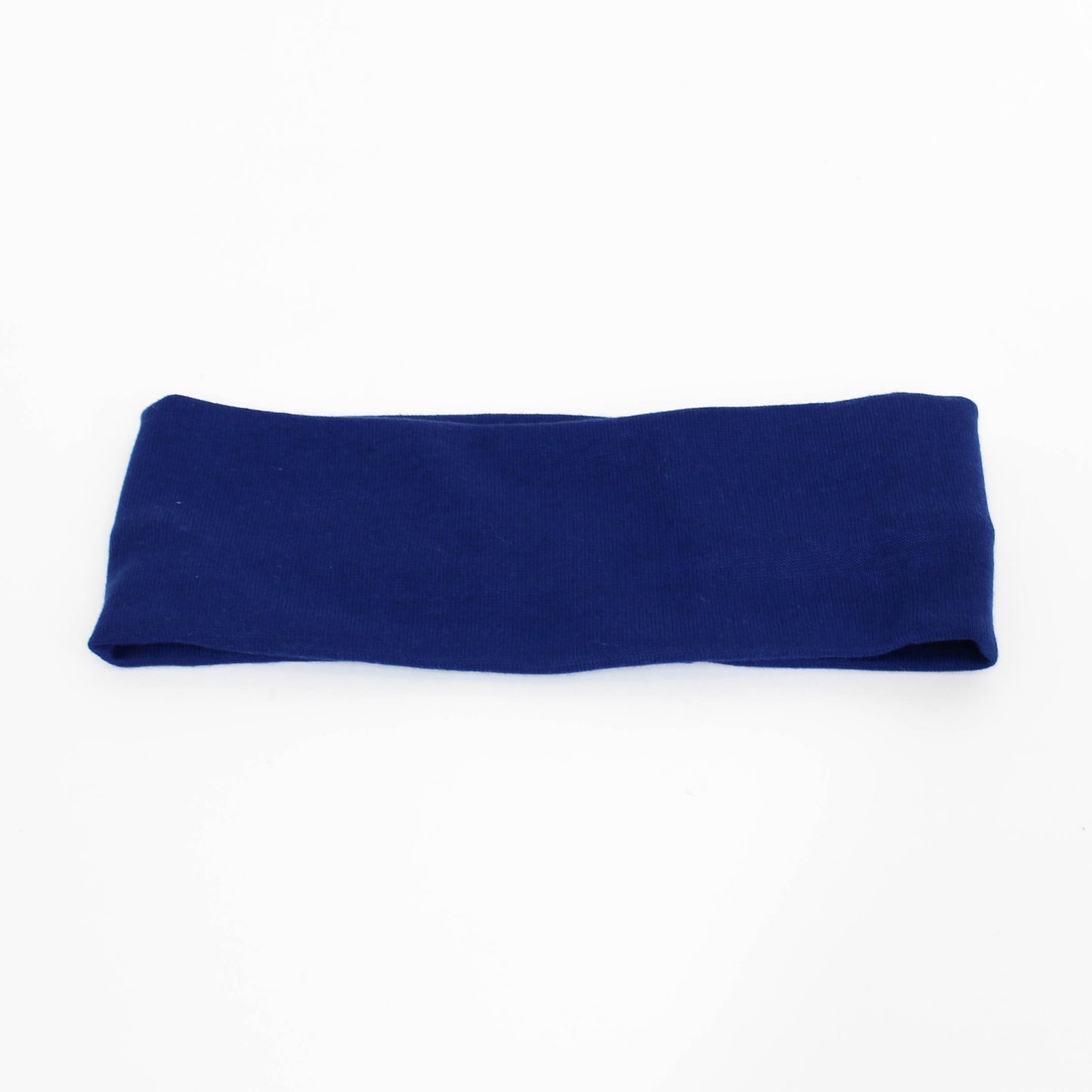 blue cotton stretch headband
