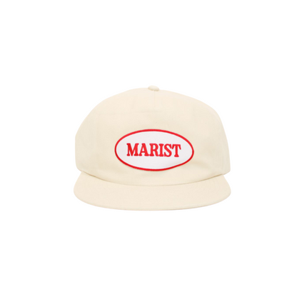 Cream Flat Rim Marist Hat