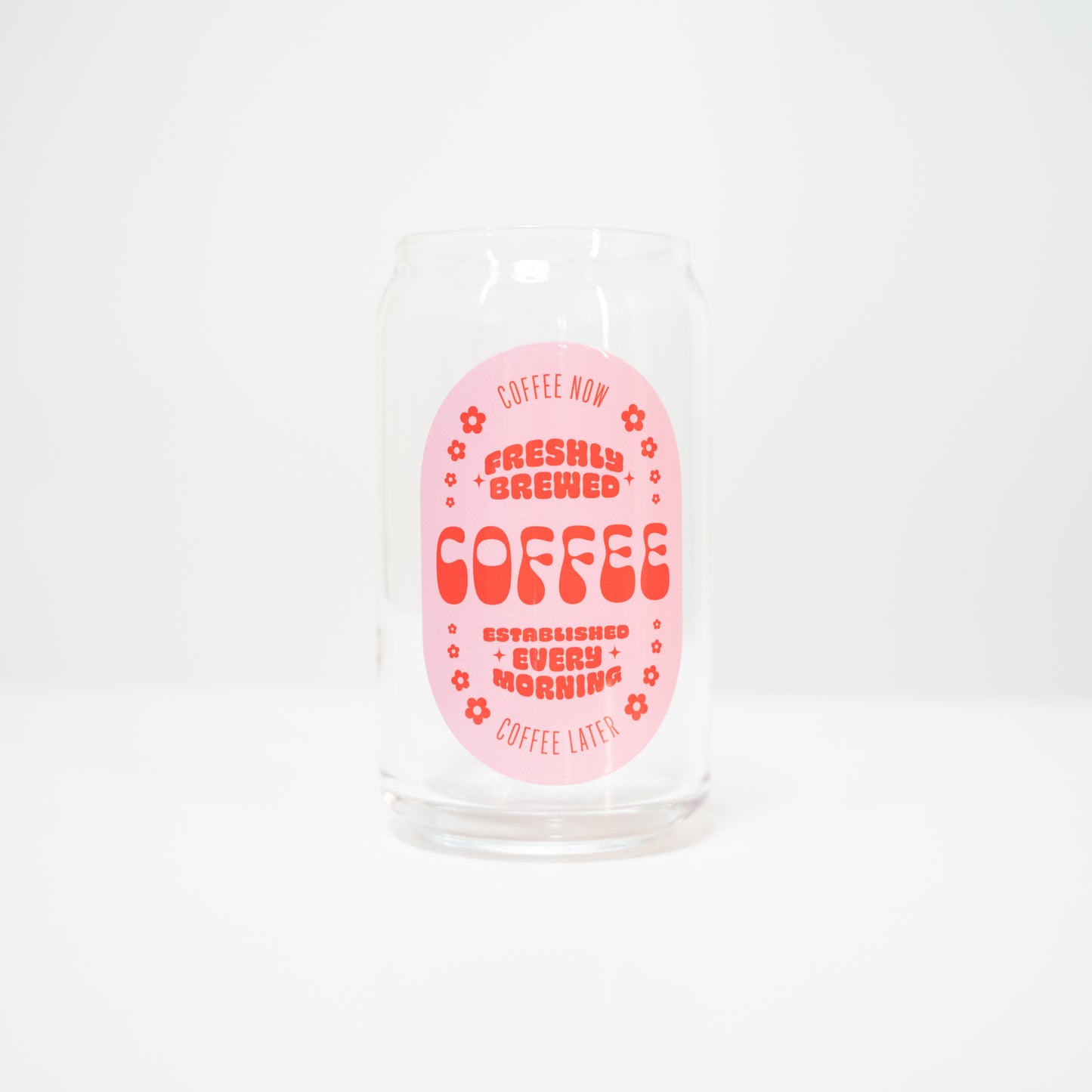 16oz Glass Coffee Cup