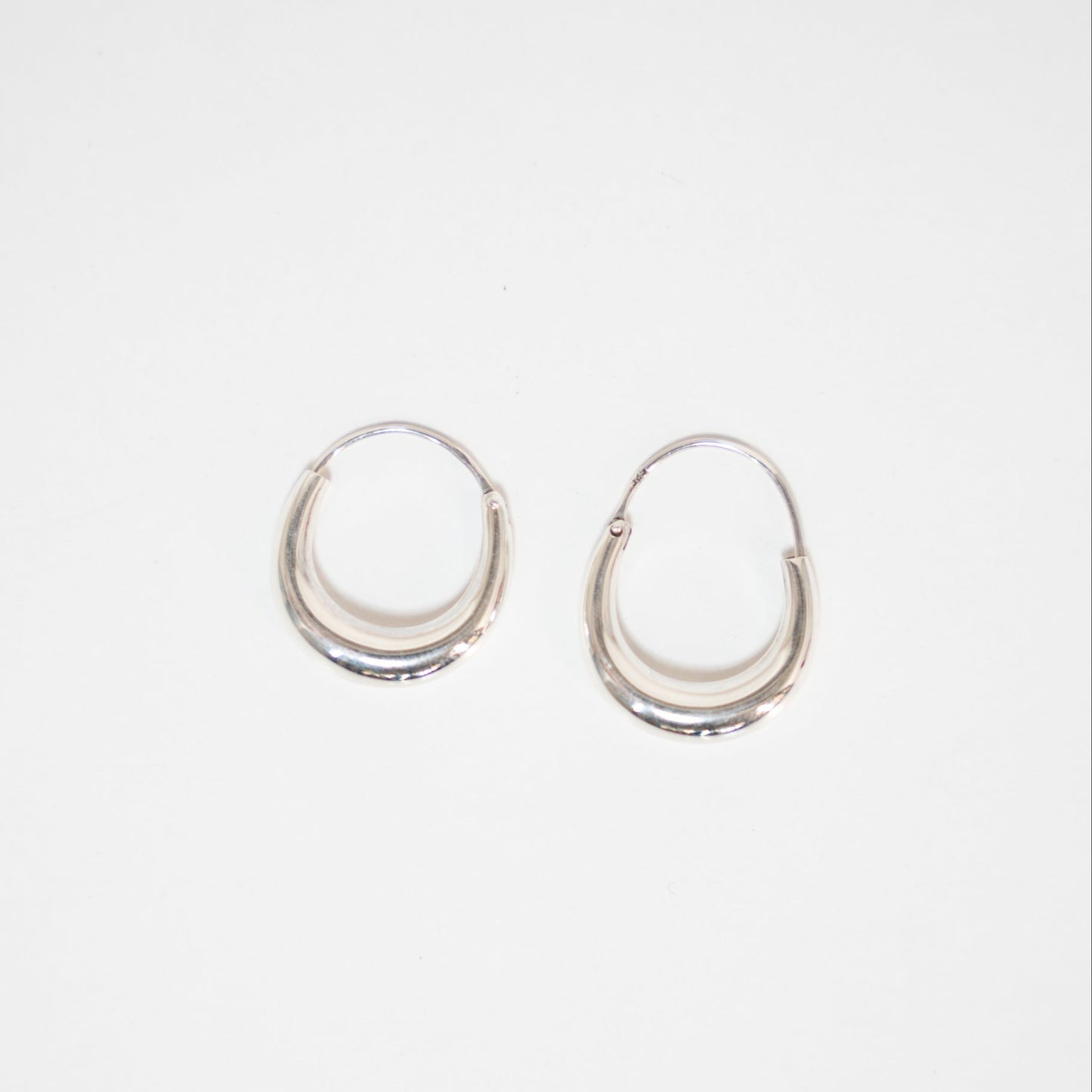 Tappered Bubble Hoop Earrings