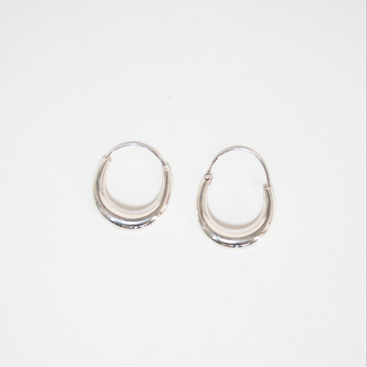 Tappered Bubble Hoop Earrings