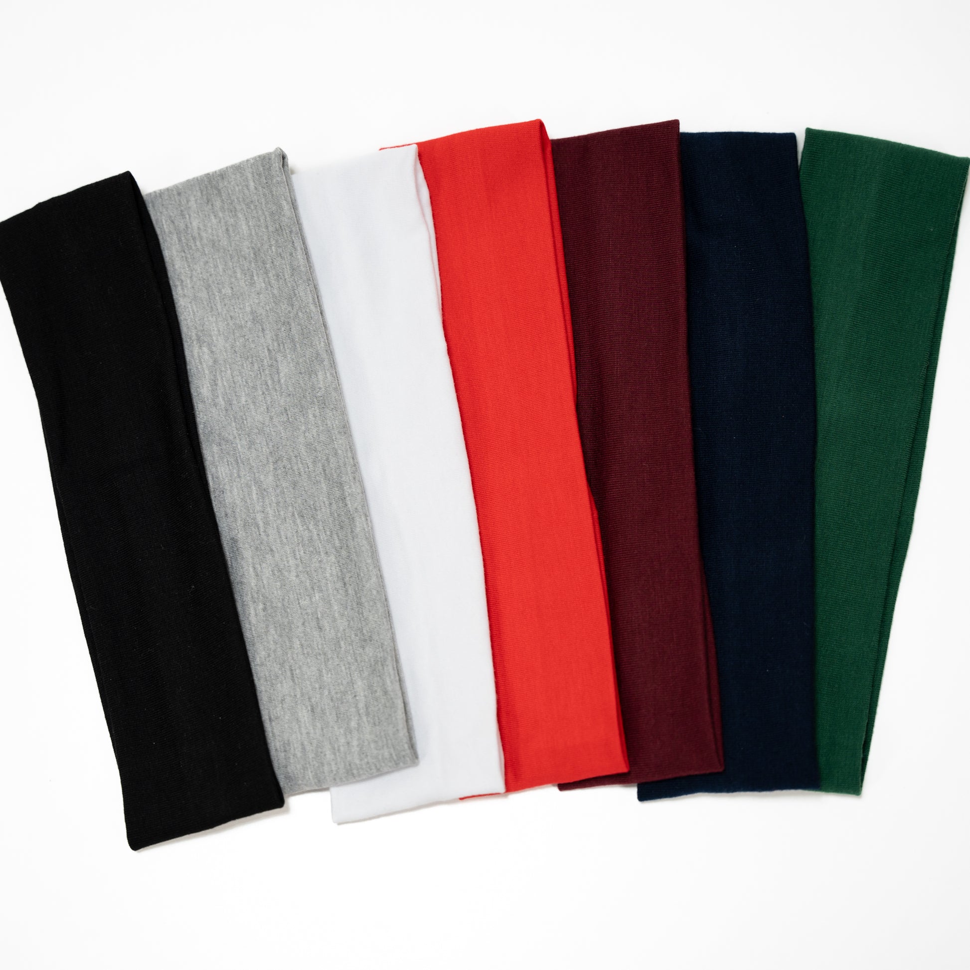 Cute comfy cotton headband in black, Cute comfy cotton headband in grey, Cute comfy cotton headband in white, Cute comfy cotton headband in red, Cute comfy cotton headband in burgundy, Cute comfy cotton headband in navy, Cute comfy cotton headband in green,