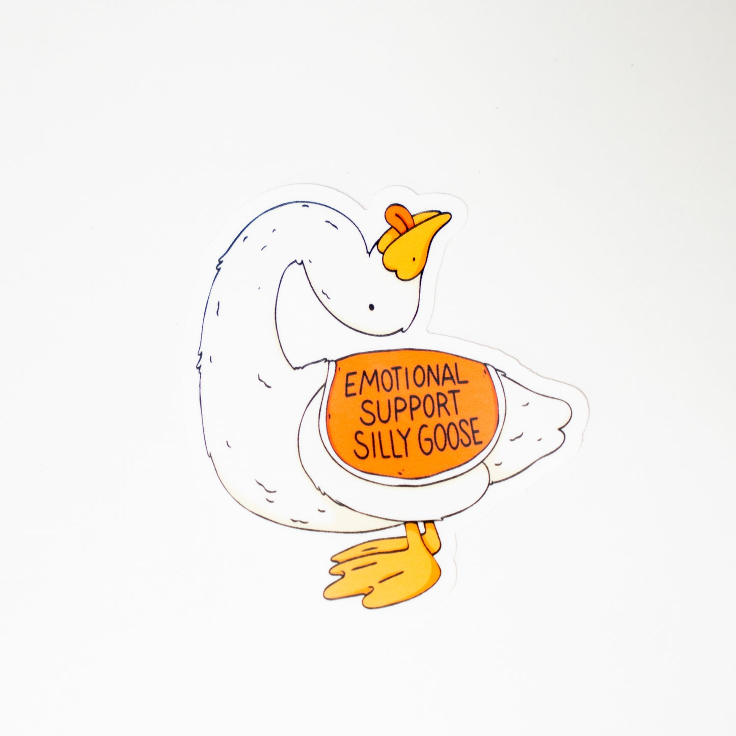 Emotional Support Silly Goose Sticker