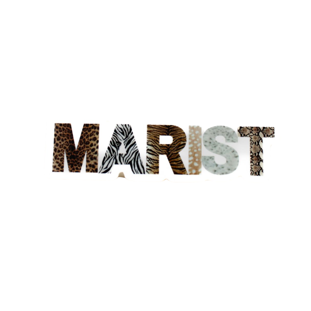Marist Animal Print Sticker
