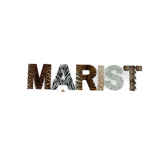 Marist Animal Print Sticker