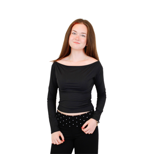 Off The Shoulder Long Sleeve Top