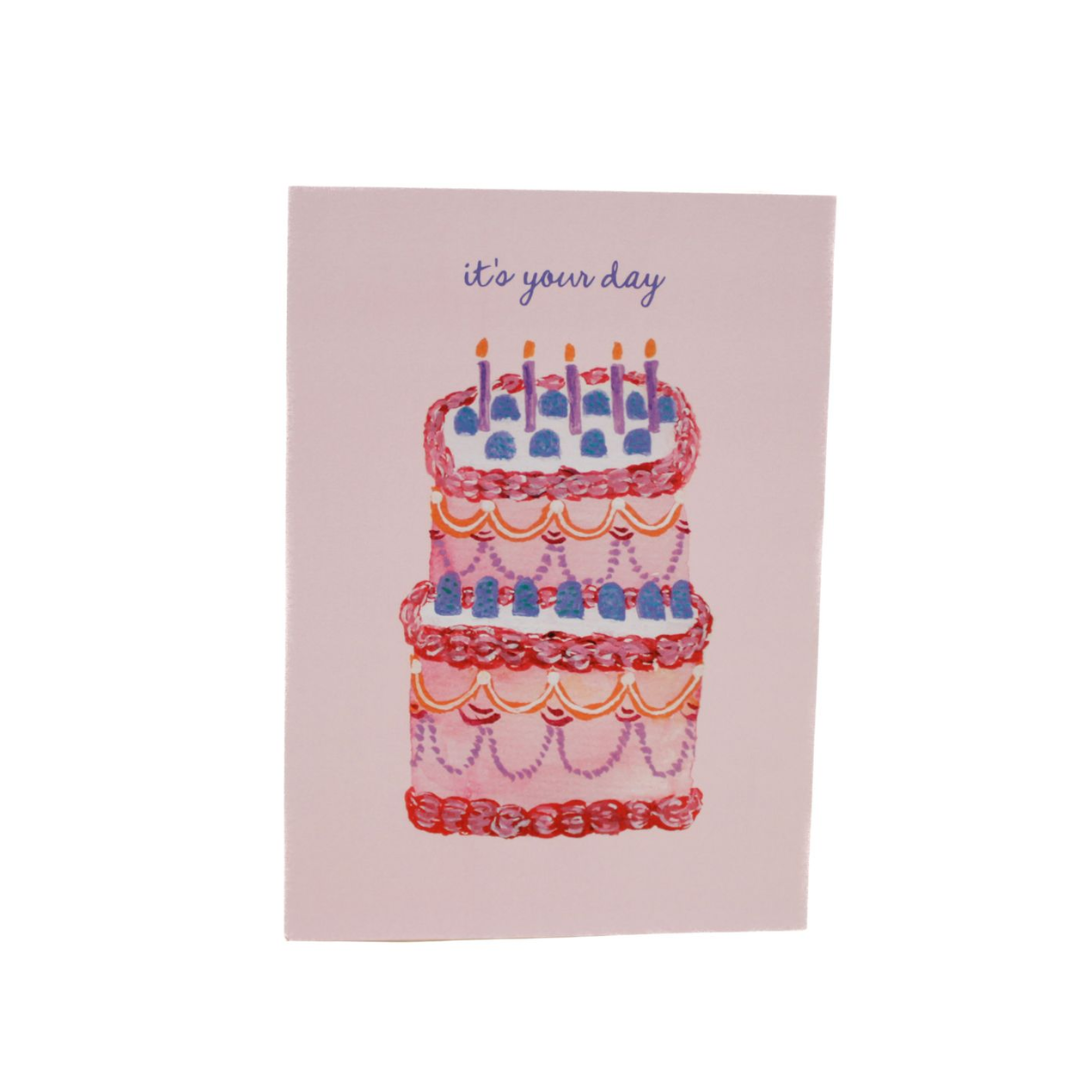 It's Your Day Birthday Cake Card