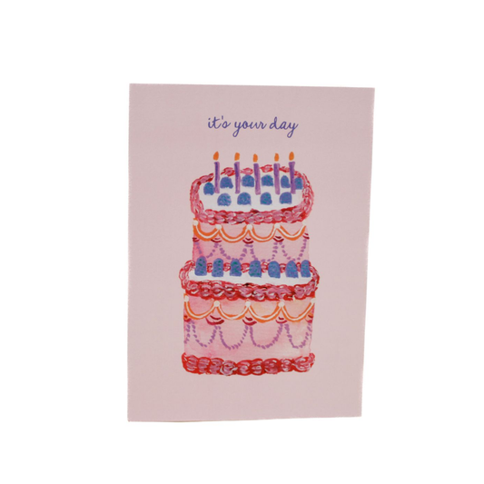 It's Your Day Birthday Cake Card