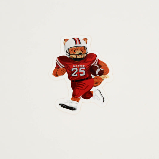 Fox in a football uniform with the number 25 on its Jersey