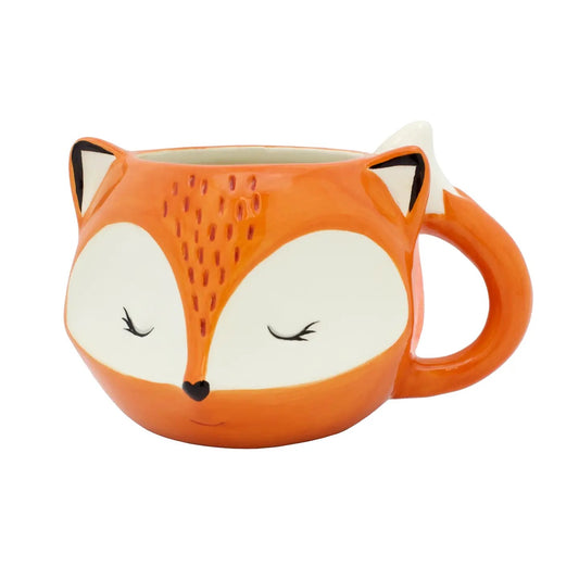 fox, mug, ceramic