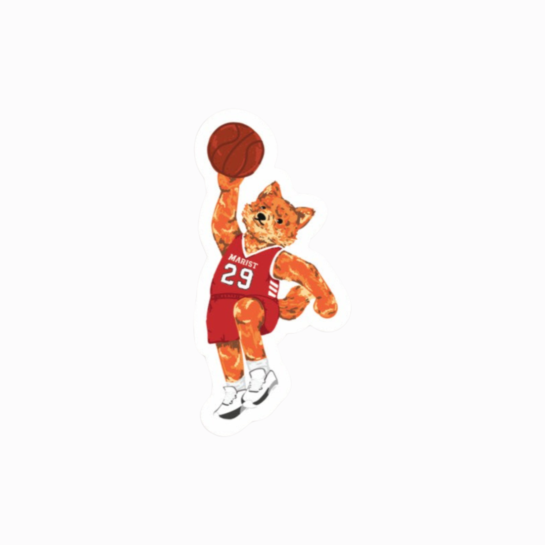 Frankie the fox basketball sticker 