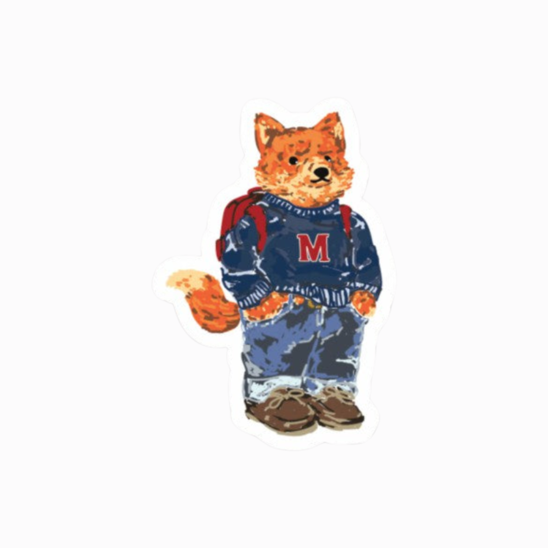 Frankie the fox sticker