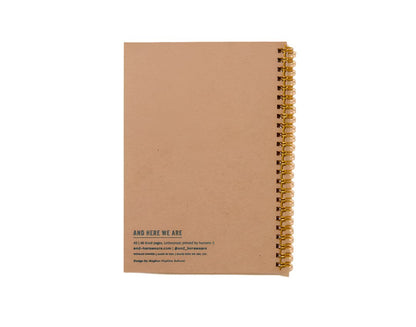 blue bows spiral notebook