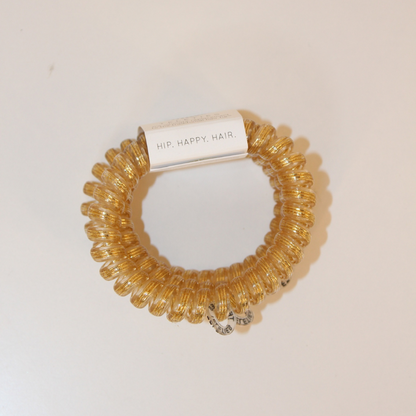 Gold Teletie hair tie