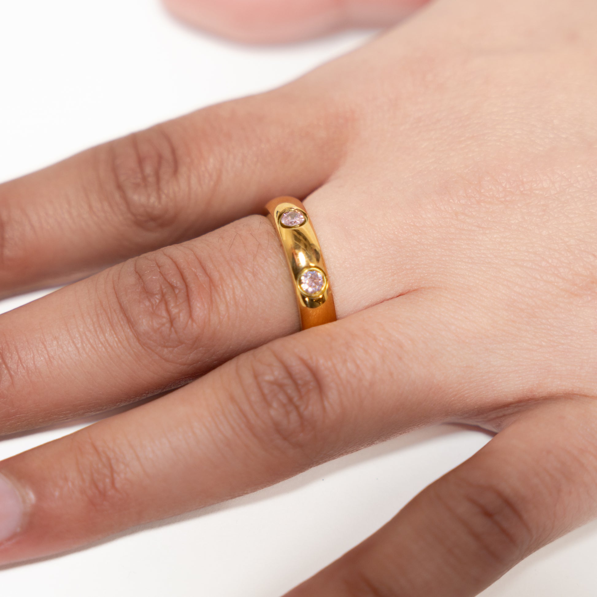 golden gem ring