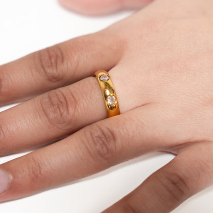 golden gem ring