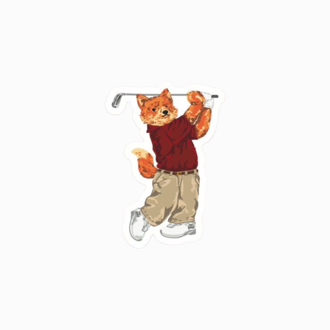 Golf frankie the fox sticker