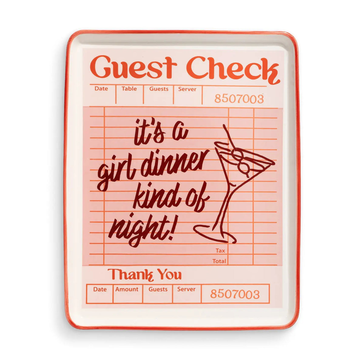  Girl Dinner Guest Check