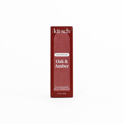 oak and amber hair perfume