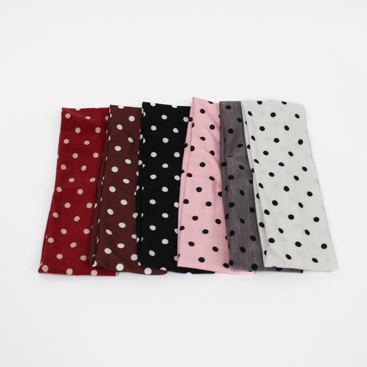 Polka Dot Cotton Headband