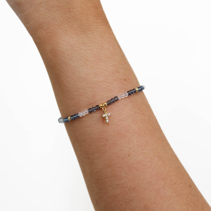 dainty. Cross Charm Bracelet
