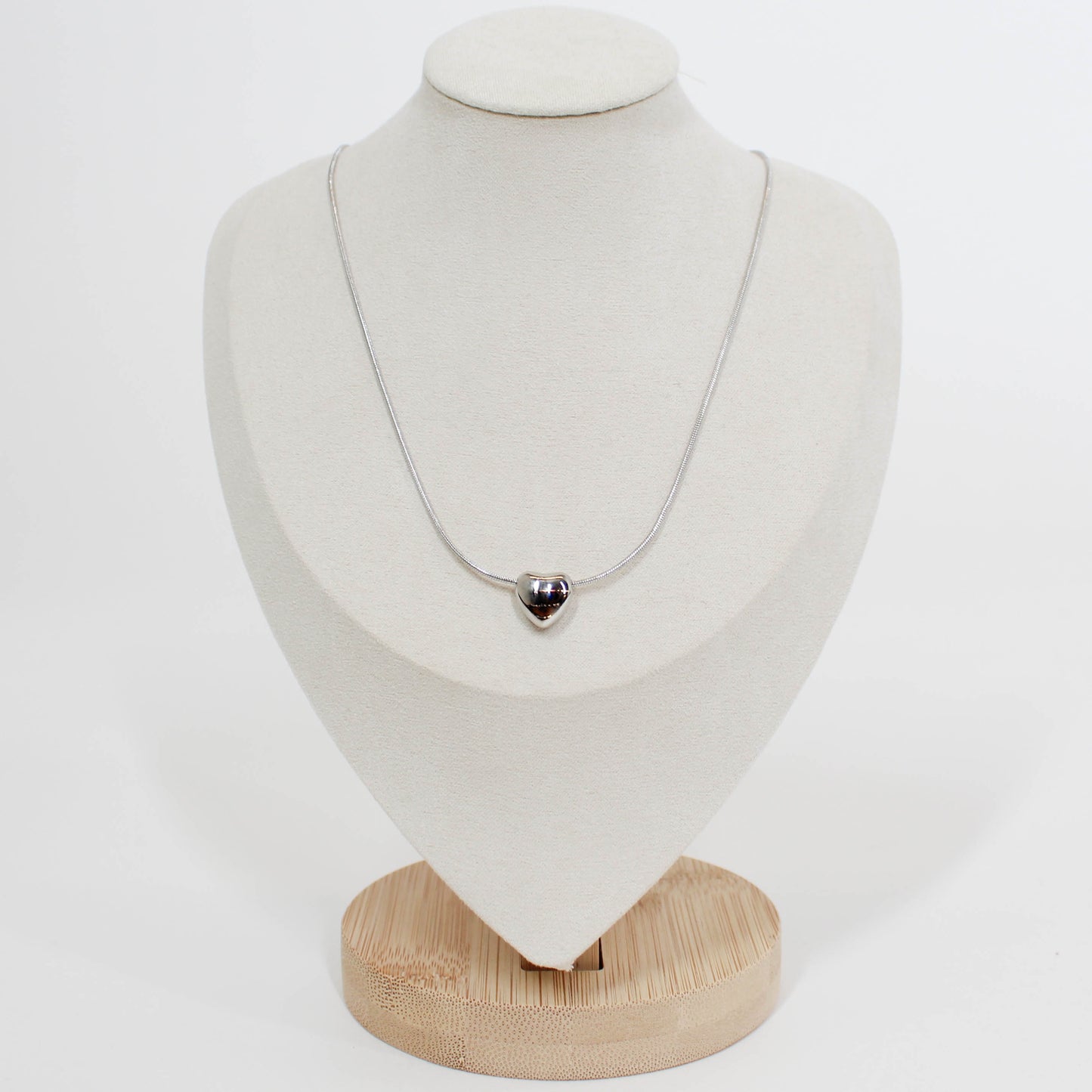 Mini Puff Heart Necklace