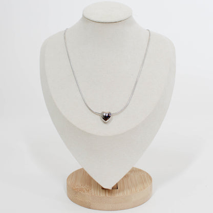 Mini Puff Heart Necklace