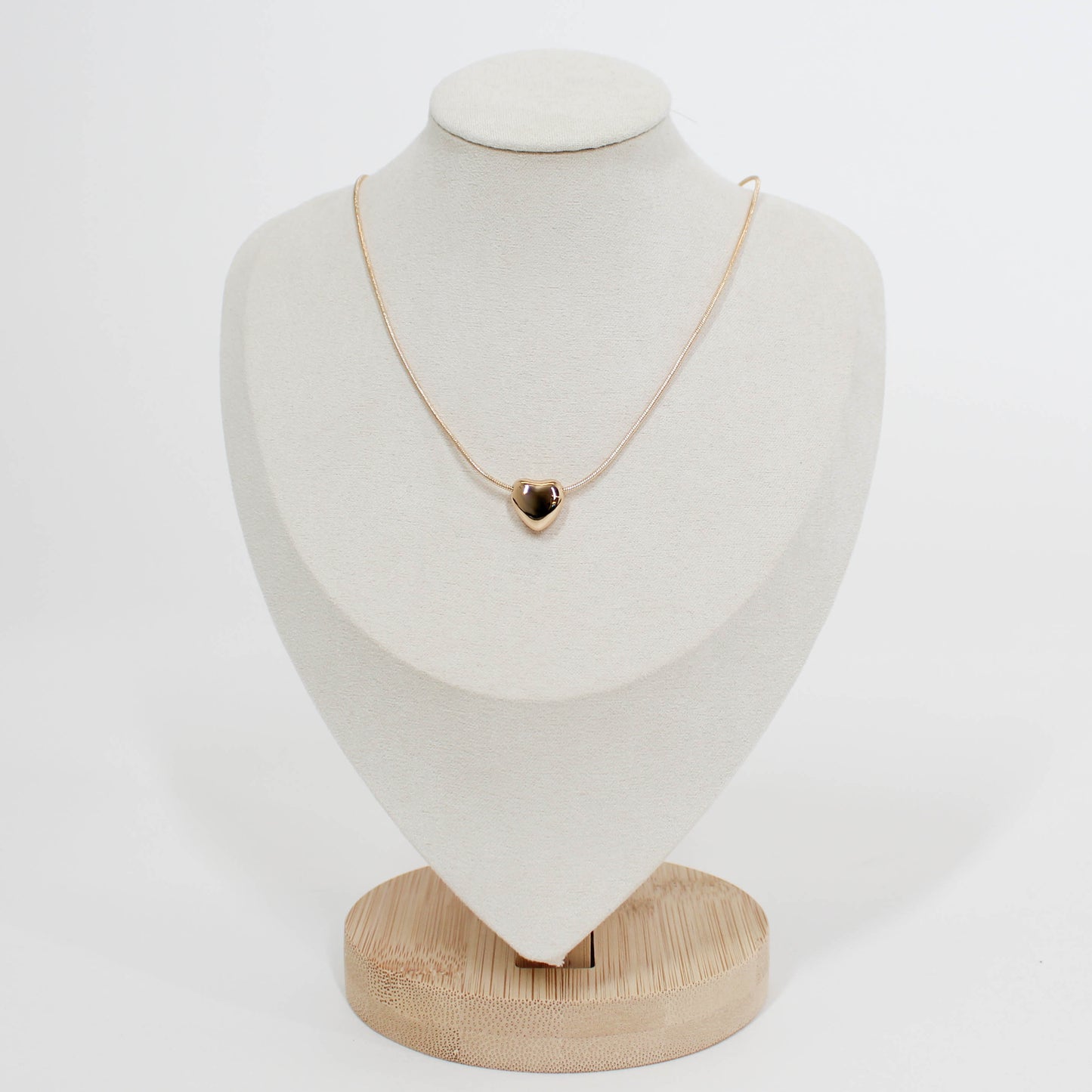 Mini Puff Heart Necklace
