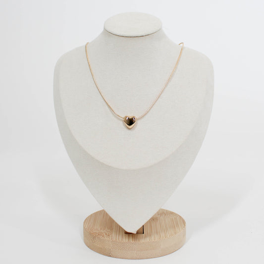 Mini Puff Heart Necklace