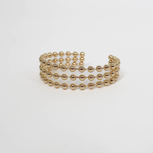Metal Ball Cuff
