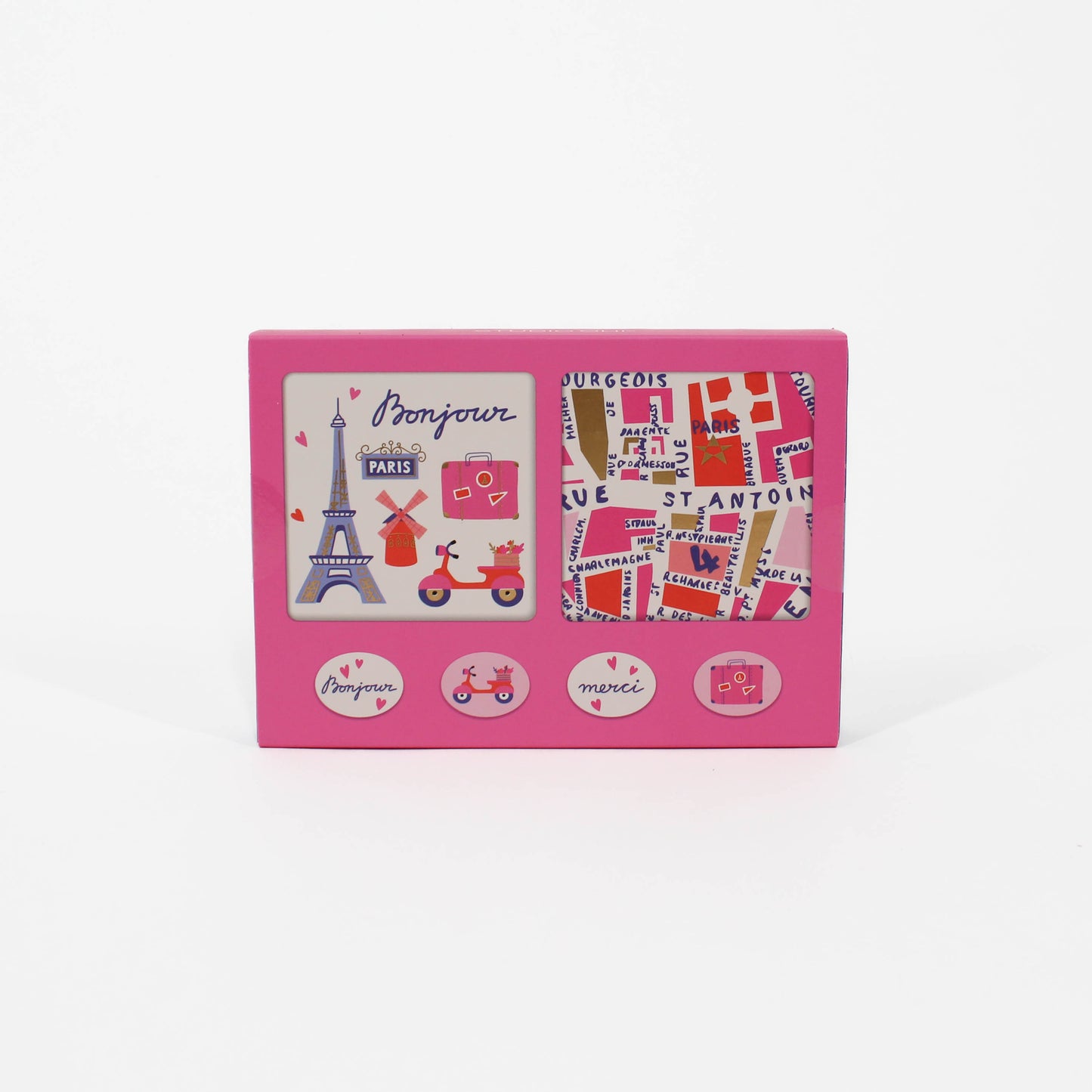 Rues De Paris Mini Note Card Set with Stickers