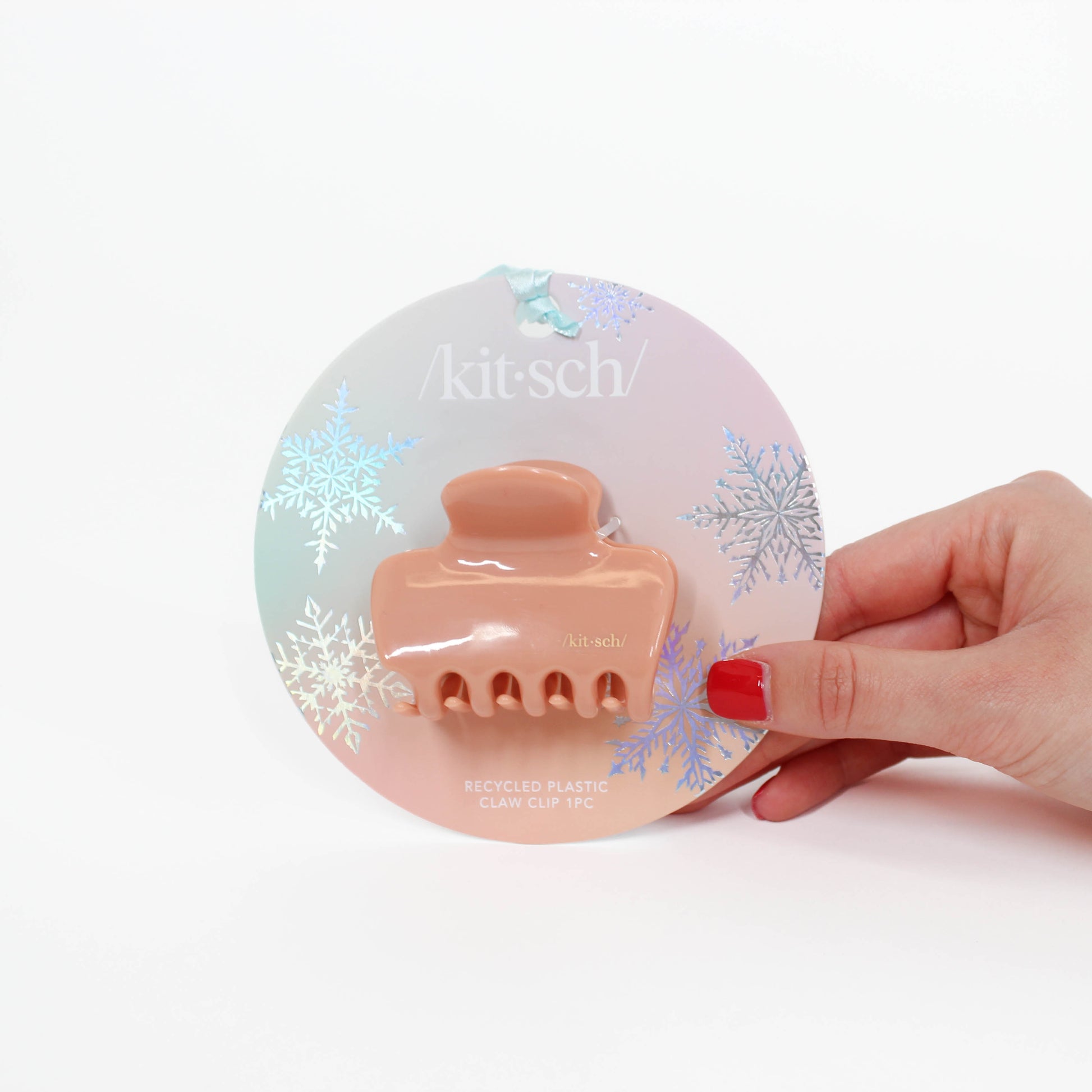 Kitsch Recyled Plastic Holiday Claw Clip 