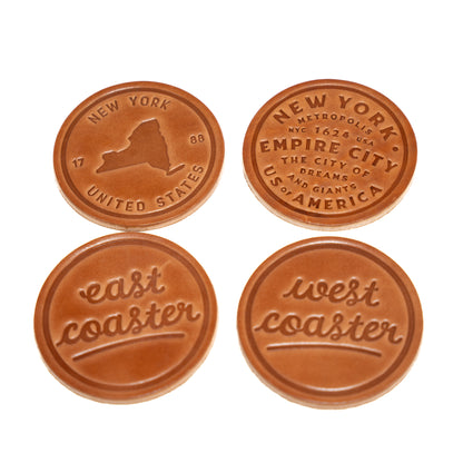 leather coasters