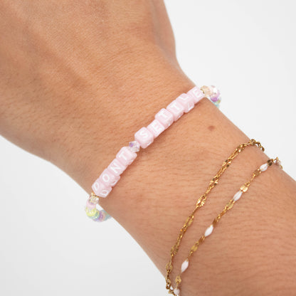 don't settle bracelet