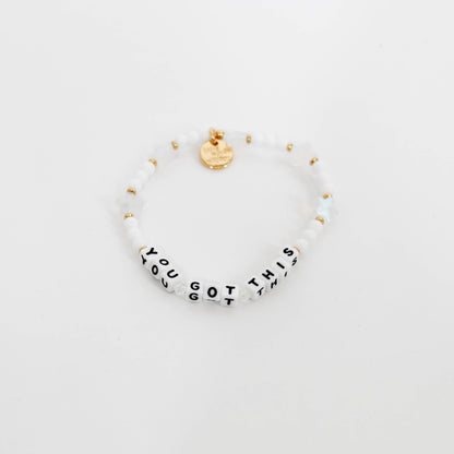 Little Words Project Bracelet with you got this message on a white background