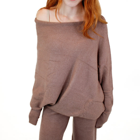 Off The Shoulder Knit Set