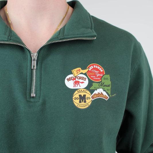 Marist Men's Patchwork Quarter-Zip