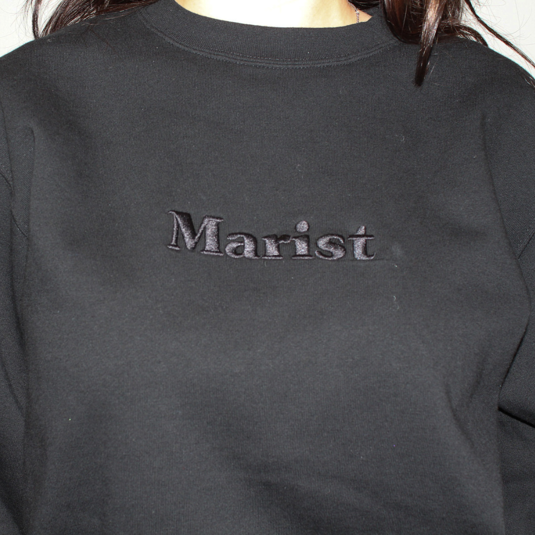 marist embroidered crewneck