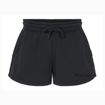 marist embroidered shorts