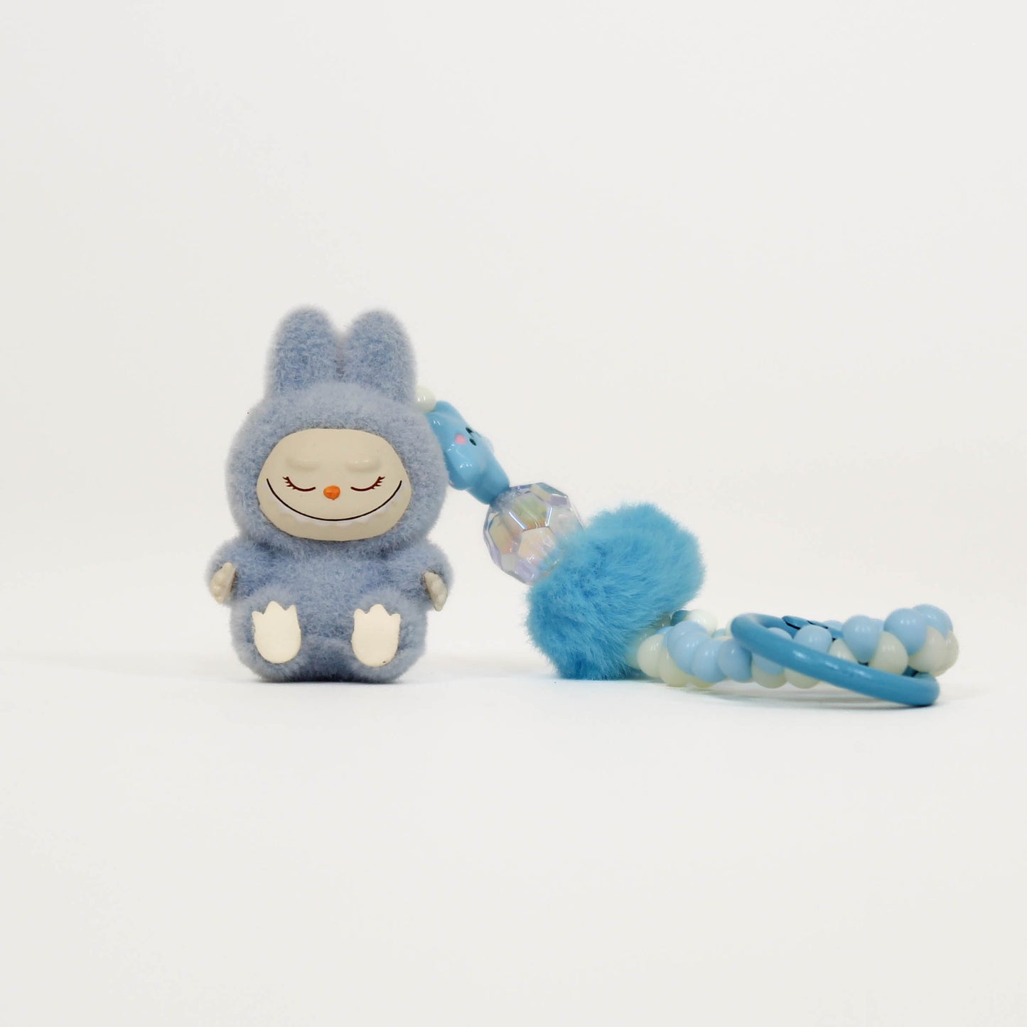 Blue Labubu Keychain