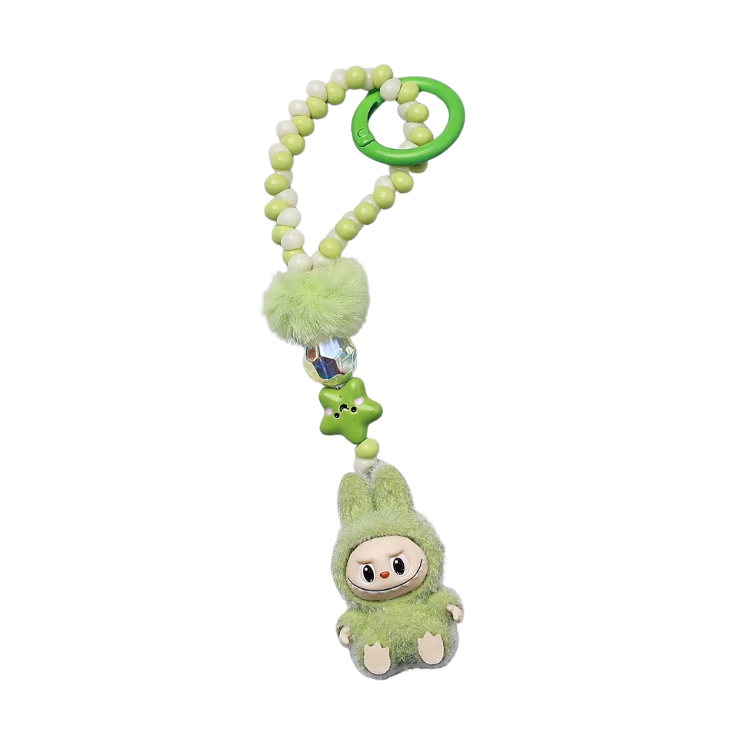 Green Labubu Keychain