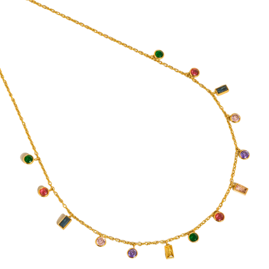 Multicolor Charm Necklace