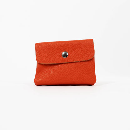 Orange Genuine Leather Wallet