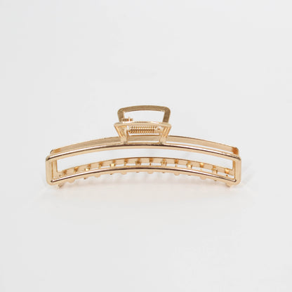 Gold Hair Clip Oval