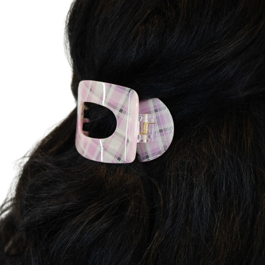 Oval Hair Clip worn
